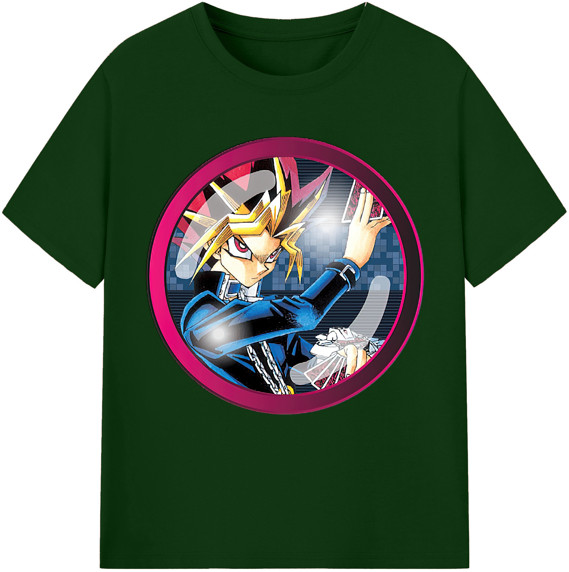 （画像用） 遊☆戯☆王 Yu-Gi-Oh! 綿100％半袖Tシャツ（フロントプリント）